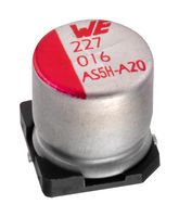 WURTH ELEKTRONIK 865230142003 Capacitor Electrolítico de Aluminio SMT, Lata Radial - SMD, 47 µF, 6.3 V, 5000 horas a 105°C