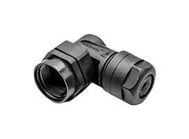AMPHENOL SINE/TUCHEL C016 G09 041 G10 X Circular Connector Clamp, Right angle with clamping ring, Nylon 6.6 (Polyamide 6.6)