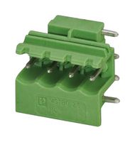 PHOENIX CONTACT 1861073 Terminal Block, Header, 5 mm, 4 Positions, 12 A, 400 V, Through Hole Right Angle