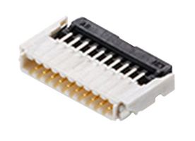 MOLEX 503480-2000 FFC / FPC Board Connector, R/A, 0.5 mm, 20 Contacts, Easy-On 503480, Surface Mount, Top, Bottom