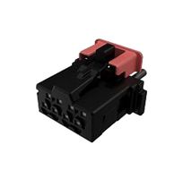 AMPHENOL COMMUNICATIONS SOLUTIONS 10155504-A008LF Carcasa de Conector, Minitek MicroSpaceXS 10155504 Series, Receptáculo eléctrico, 8 Posiciones