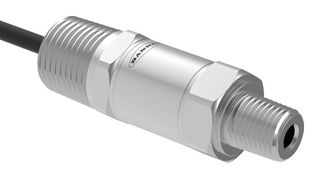 BANNER ENGINEERING BWA-PRESSURE-SENSOR-50 Pressure Transmitter, Gauge, NPT Male, 0 psi, 50 psi, 1/4"-18, 4 Pin M12 Connector, Cable