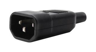 IO AUDIO TECHNOLOGIES IO-C14 Conector de Potencia IEC, Entrada IEC C14, 10 A, 250 VAC, Tornillo, Montaje de cable