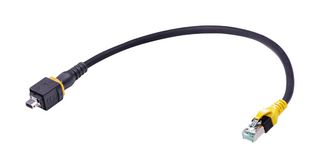 HARTING 33483447806050 Cable Ethernet, Cat6a, IX Tipo A Macho a RJ45 Macho, Negro, 5 m, 16.4 "