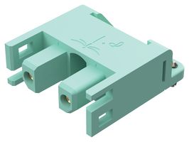 POSITRONIC DFS02F4BN/AA Rectangular Power Connector, 2 Contacts, DF Series, PCB Mount, Through Hole Right Angle