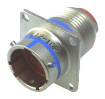 AMPHENOL AEROSPACE MS3470L10-6P Circular Connector, MIL-DTL-26482 Series II, MS3470 Series, Wall Mount Receptacle, 6 Contacts