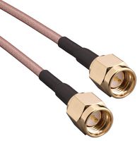 TE CONNECTIVITY CSE-SGAM-152-SGAM RF / Coaxial Cable Assembly, 6 ", 152 mm, RG316/U, SMA Plug, SMA Plug, 50 ohm