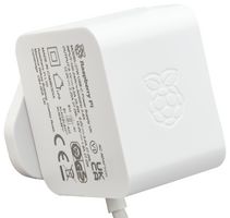 RASPBERRY-PI SC1153 SBC, RPI 5-Accessories, 27W USB-C Power supply unit, White, US