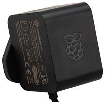 RASPBERRY-PI SC1157 SBC, RPI 5-Accessories, 27W USB-C Power supply unit, Black, EU
