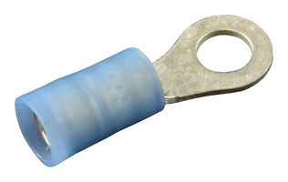 MOLEX 19073-0088 Ring Tongue Terminal, M5, #10, 14 AWG, 2.5 mm², Avikrimp 19073 Series, Blue