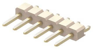GCT BG301-06-A-0540-L-B Pin Header, Board-to-Board, 2.54 mm, 1 Rows, 6 Contacts, Surface Mount Right Angle