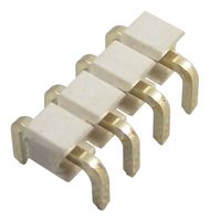 GCT BG304-04-A-0500-L-G Pin Header, Board-to-Board, 2.54 mm, 1 Rows, 4 Contacts, Through Hole, White Lite BG304 Series