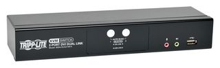 EATON TRIPP LITE B004-DUA2-HR-K Conmutador, KVM, Automático, 4-Vías, 4 x DVI-I / 4 x USB / 4 x 3.5mm Audio, Negro