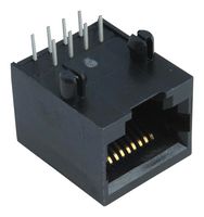 STEWART CONNECTOR SS-6488-NF-A431 Modular Connector, RJ45 Jack, 1 x 1 (Port), 8P8C, Through Hole Mount