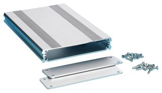BOX ENCLOSURES B2S-160SI Enclosure, Electronic DIY Case, Extruded Aluminum, Silver, 6.3" x 4.27" x 0.7"