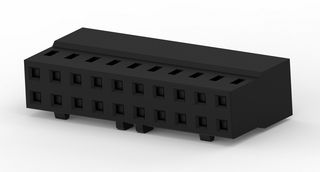 TE CONNECTIVITY 2-2316109-0 Connector Housing, AMPMODU Series, Receptacle, 20 Positions, 2 mm