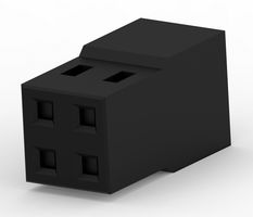 TE CONNECTIVITY 2316108-4 Carcasa de Conector, AMPMODU Series, Receptáculo eléctrico, 4 Posiciones, 2 mm