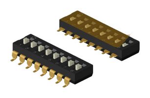 MULTICOMP PRO MP-DM-01-V Interruptor DIP / SIP, 1 Circuitos, Deslizador Levantado, Surface Mount, SPST-NO, 24 V, 25 mA