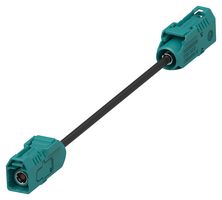 TE CONNECTIVITY 2081376-3 Cable RF / Coaxial ensamblado, 3.3 ft, 1 m, RG174LL, FAKRA Hembra, FAKRA Hembra, 50 ohm