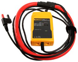 FLUKE I2000FLEX Current Probe, 4mm Double Banana Plug, Shrouded, Flexible Cord Probe, 2 kA, 1 A