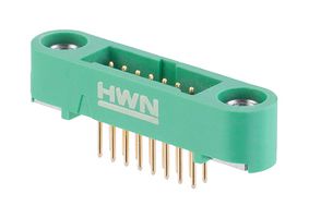 HARWIN G125-MV11605M1P Cabezal de Pin, Negro / Verde, Cable-a-Tarjeta, 1.25 mm, 2 Líneas, 16 Contactos