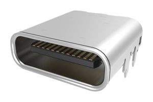 AMPHENOL COMMUNICATIONS SOLUTIONS 12401832E402A Conector USB, USB Tipo C, USB 3.1, Receptáculo eléctrico, 24 Posiciones, Montaje Superficial