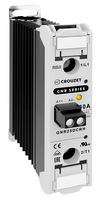 CROUZET GNR25DCRH Solid State Relay, 25 A, 500 VAC, DIN Rail, Screw, Random Turn On