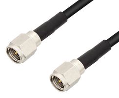 L-COM LCCA30151-FT1.5 Cable RF / Coaxial ensamblado, 1.5 ft, 457.2 mm, LMR-100A-PVC, SMA Plug, SMA Plug, 50 ohm