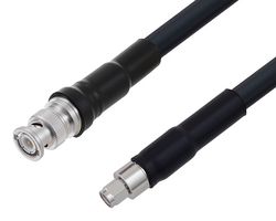 L-COM LCCA30315-FT1 Cable RF / Coaxial ensamblado, 1 ft, 304.8 mm, LMR-400-DB, BNC Plug, SMA Macho, 50 ohm
