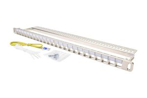 STEWART CONNECTOR ASY82120-007 Panel de Parcheo, 24 Puertos, 0.5U, 19"