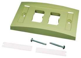 PANDUIT CFPE4EIY Faceplate, Faceplate, Modular Connectors, 4, Plastic Body, Ivory