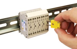 OMEGA NTCB-R/S Bloque de Terminales Estándar, Termopar, Serie NTCB, 2 Contactos, Thermocouple, Montaje en Riel DIN