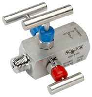 NOSHOK 3070-MFS Válvula de Aguja, 1/2" NPT, Rosca Macho/Hembra, 10000 psi, Serie 3070