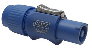 CLIFF ELECTRONIC COMPONENTS FM12301 High Power Connector, IP65, CLIFFCON-P Series, Plug, 250 VAC, 20 A, Cable Mount, Screw
