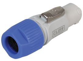 CLIFF ELECTRONIC COMPONENTS FM12316 High Power Connector, IP65, CLIFFCON-P Series, Plug, 250 VAC, 20 A, Cable Mount, Screw