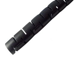 ESSENTRA COMPONENTS SHR-05-PPB Split Harness Wrap, LDPE (Low Density Polyethylene), Black, 6 mm, 100 m, 328 ft