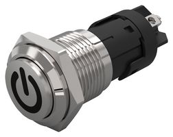 EAO 82-4162.2000.B002 Interruptor (Switch) Antivandalismo, 82 Series, 16 mm, SPDT, Sostenido