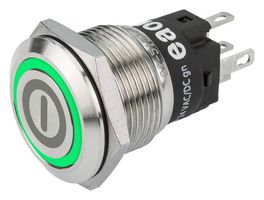 EAO 82-5151.1134.B001 Vandal Resistant Switch, 82 Series, 19 mm, SPDT, Momentary, Flush, Natural