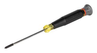 KLEIN TOOLS 6233 Screwdriver, Precision, Phillips, #0, 6.5" OAL, 3" Blade, Steel