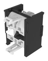 EAO 704.901.5-1 Bloque de Contacto, Int Selectores, SPST-NC/NA, Acción Rápida, Dorado, 10A, 500V, Tornillo