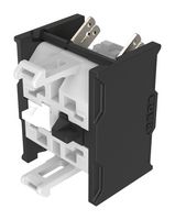 EAO 704.905.5-1 Contact Block, Selector Switches, SPST-NC/NO, Snap-Action, Silver, 6A, 500V, Plug In
