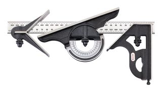 STARRETT 435M-300 Combination Set, with Square, Center and Reversible Protractor Head and Blade