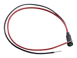 LUMEX SSI-LXH312GD-150 LED Panel Mount Indicator, QuasarBrite, Green, 2.1 VDC, 4.42 mm, 20 mA, 30 mcd, Not Rated