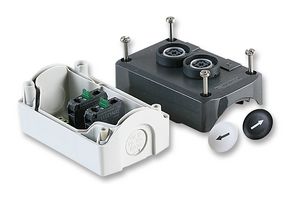 SCHNEIDER ELECTRIC XALD222 Control Station, DPST-NO, 2 Position