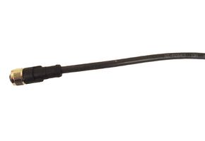 TELEMECANIQUE SENSORS XZCP0566L5 Sensor Cable, Light Curtain, M8 Receptacle, Free End, 3 Positions, 5 m, 16.4 ft, XZ Series