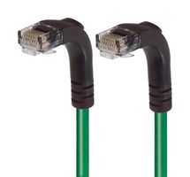 L-COM TRD695RA3GR-30 Cable Ethernet, Cat6, RJ45 90° Macho a RJ45 90° Macho, UTP (par trenzado sin blindaje), Verde