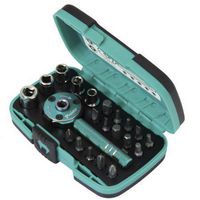 PROSKIT INDUSTRIES 22-17385 Screwdriver Set, Palm Ratchet, 22 Piece