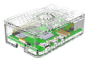 MULTICOMP PRO MP011904 Professional Enclosure, Acrylonitrile Butadiene Styrene, Clear, Raspberry Pi 5 Boards