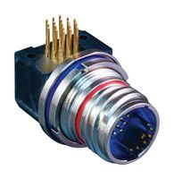 GLENAIR 805-011-07M11-19SD Circular Connector, Mighty Mouse 805 Series, Right Angle Jam Nut Receptacle, 19 Contacts