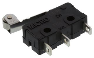 HONEYWELL ZM50E10F01 Interruptor Microswitch, Subminiature, Palanca tipo Roldana, SPDT, Lengüeta Soldable, 5 A